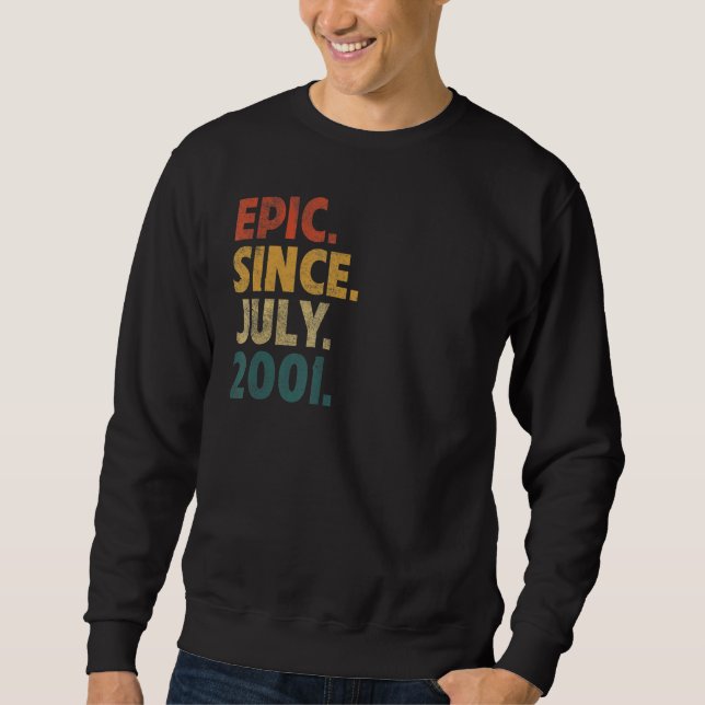 Sudadera Épica de 21 años desde julio de 2001 (Anverso)