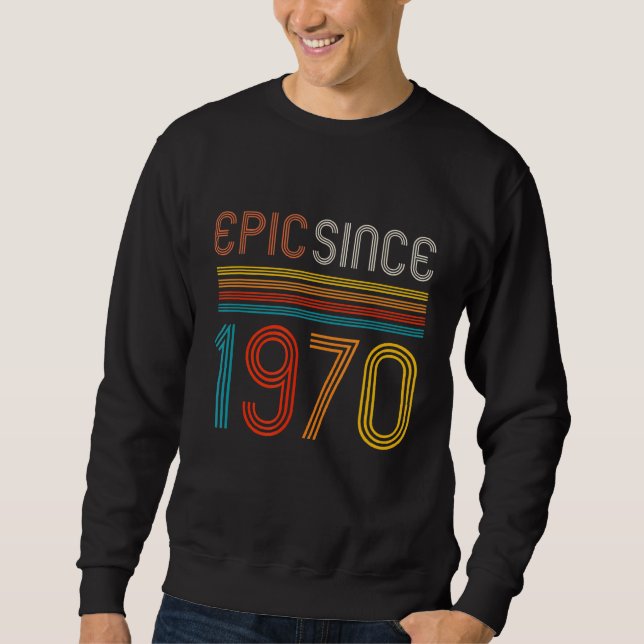 Sudadera Épica de 52 años retro desde 1970 (Anverso)