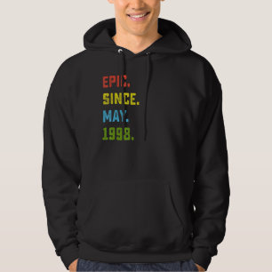 Sudadera Épica de cumpleaños número 24 desde mayo de 1998