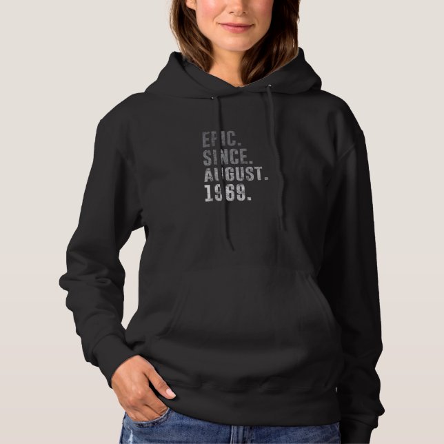 Sudadera Épico desde agosto de 1969 53ª cosecha de cumpleañ (Anverso)