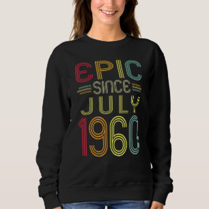 Sudadera Épico desde julio de 1960 62º cumpleaños 62 años