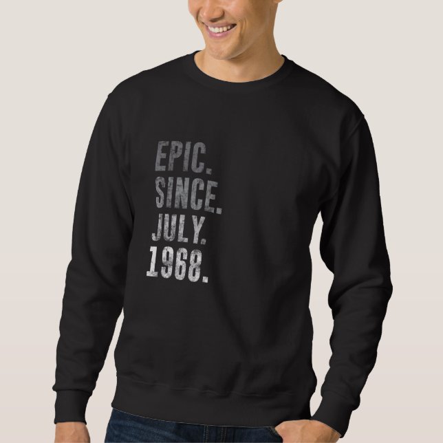 Sudadera Épico desde julio de 1968 54ª cosecha de cumpleaño (Anverso)