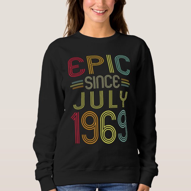 Sudadera Épico desde julio de 1969 53a cumpleaños 53 años (Anverso)