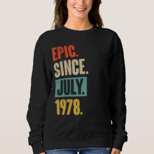 Sudadera Épico desde julio de 1978 44 años