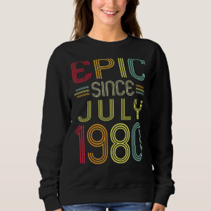 Sudadera Épico desde julio de 1981 41º cumpleaños 41 años