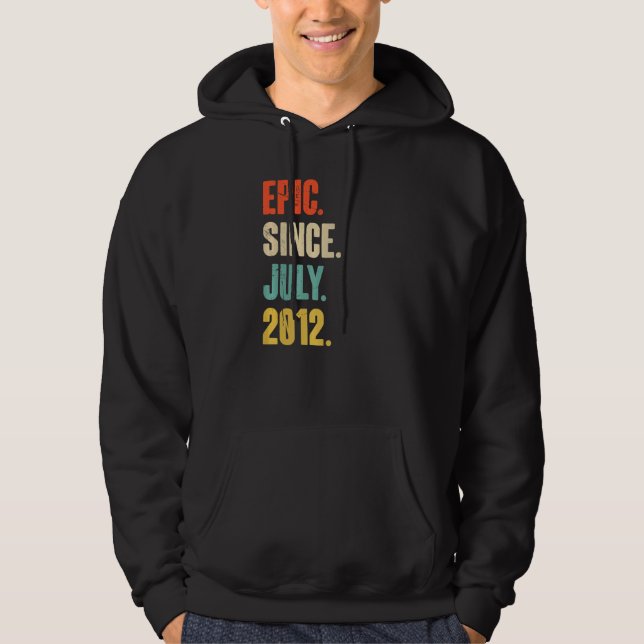 Sudadera Épico desde julio de 2012 10 años (Anverso)