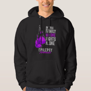 Sudadera Epilepsia Awareness Mona Guantes Cinta Púrpura