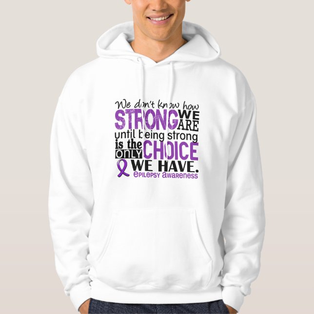 Sudadera Epilepsia cómo es fuerte somos (Anverso)