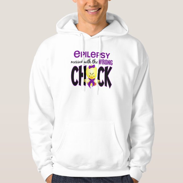 Sudadera Epilepsia ensuciada con el polluelo incorrecto (Anverso)