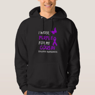 Sudadera Epilepsia Llevo Morado Por Mi Primo Cinta