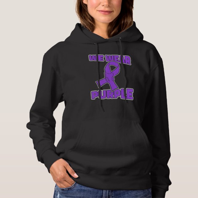 Sudadera Epilepsy Awareness Great Purple Ribbon  Epilepsy A (Anverso)