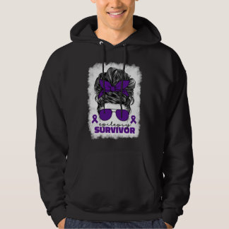 Sudadera Epilepsy Survivor For Women Mom Purple Epilepsy Aw
