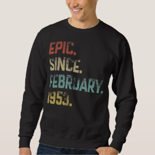 Sudadera Epopeya asombrosa de 70 años desde febrero de 1953