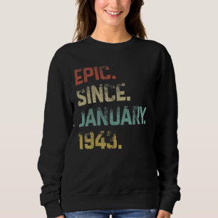 Sudadera Epopeya asombrosa de 80 años desde enero de 1943 8