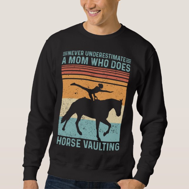 Sudadera Equestrian Horse Vaulting Retro (Anverso)