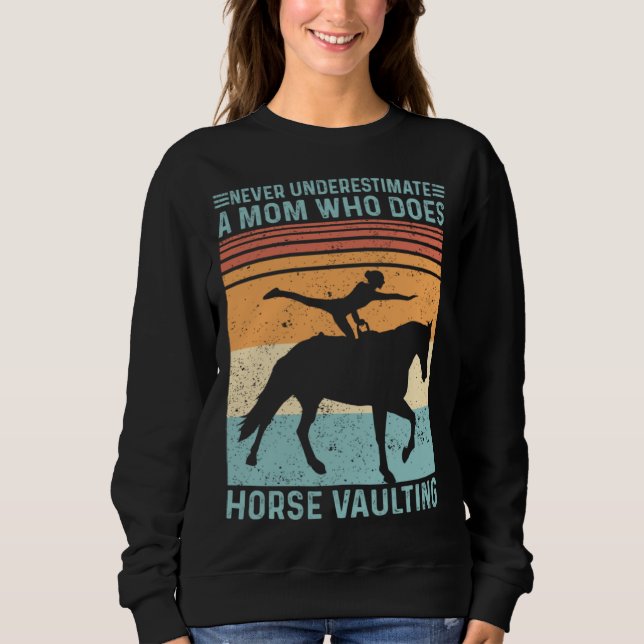 Sudadera Equestrian Horse Vaulting Retro (Anverso)