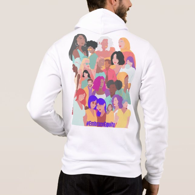 Sudadera Equidad de abrazar - Feliz Día de la Mujer 2023 (Reverso)