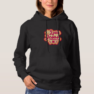 Sudadera Equipo Amo Jesucristo Cruz Cristiana de la Biblia