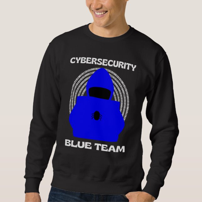 Sudadera Equipo Azul Ciberseguridad Hacking Hacker Ético Ci (Anverso)