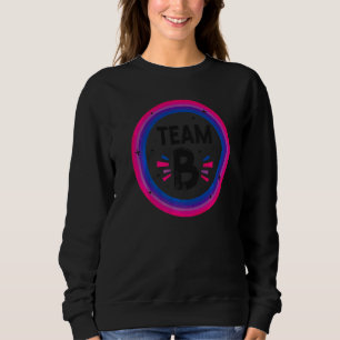 Sudadera Equipo B de Bandera del Orgullo Bisexual Bi