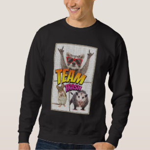 Sudadera Equipo Basura Zarigüeya Mapache Rata  Animales Bas