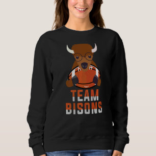 Sudadera Equipo Bison 10 Deportes Animales Fútbol Deportivo