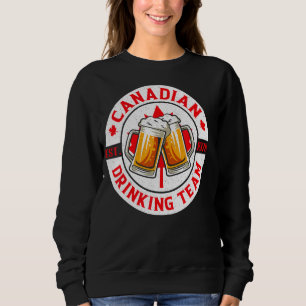 Sudadera Equipo canadiense de bebidas Cerveza feliz Día de