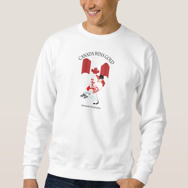 Sudadera Equipo canadiense de la medalla de oro del hockey (Anverso)
