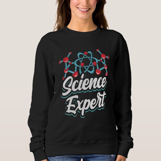 Sudadera Equipo Científico Científico Científico Sayings (Anverso)