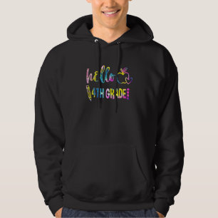 Sudadera Equipo de 4º Grado de Tie Dye Hello De 4º Grado De