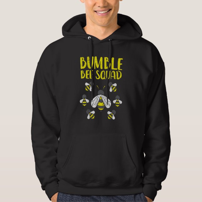 Sudadera Equipo de amigos Bumble Bee Squad Funny Bumblebee (Anverso)
