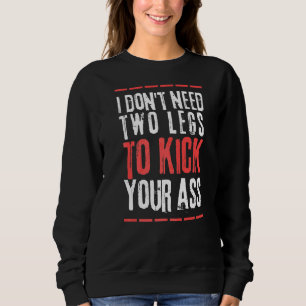 Sudadera Equipo de amputación de piernas Humor Amputación C