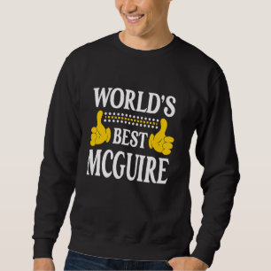 Sudadera Equipo de apellido McGuire Mejor Nombre del Mundo