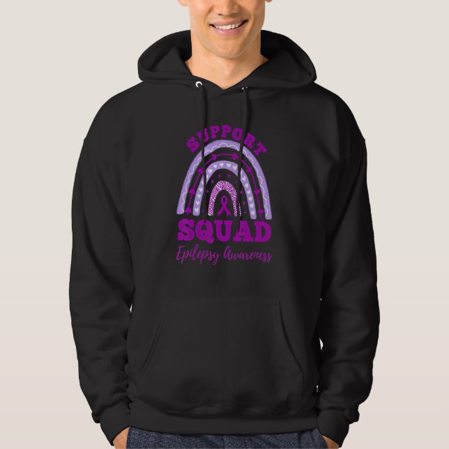 Sudadera Equipo de Apoyo a la Epilepsia Arcoíris de Concien (Anverso)