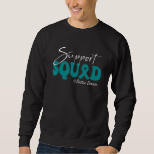 Sudadera Equipo de Apoyo Cinta Azul Conciencia de la Enferm