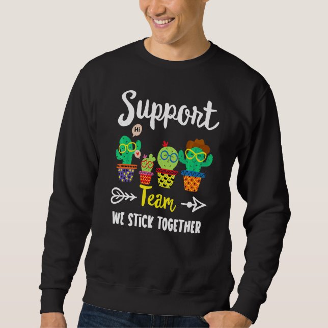 Sudadera Equipo de apoyo Escuela Cactus Crew Support Teache (Anverso)