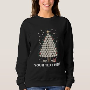 Sudadera Equipo de árbol de Navidad de golf personalizado F
