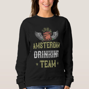 Sudadera Equipo de bebida de Ámsterdam Cerveza Vacaciones d