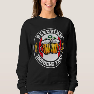 Sudadera Equipo de bebidas peruano vintage Parte de cerveza