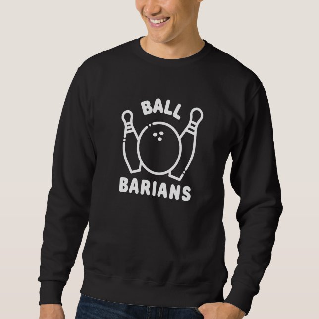 Sudadera Equipo de Bowling de Ballbarian (Anverso)