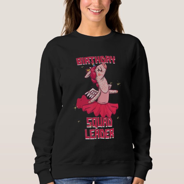 Sudadera Equipo de Chica de cumpleaños de líder de brigada  (Anverso)