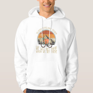 Sudadera Equipo de Ciclismo Perezoso Llegaremos Cuando Lleg