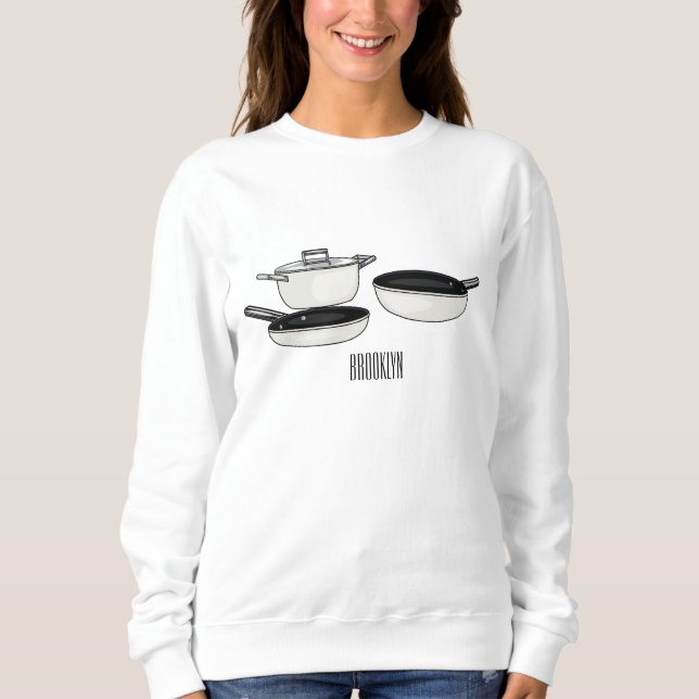 Sudadera Equipo de cocina ilustracion personalizado (Anverso)