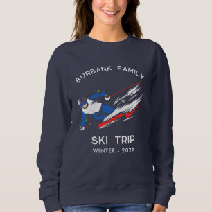 Sudadera Equipo de coincidencia de viaje en esquí familiar