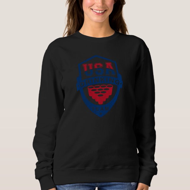 Sudadera Equipo De Consumo De Ee.Uu. 4 De Julio Divertida I (Anverso)