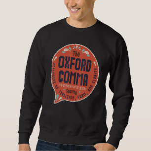 Sudadera Equipo de cosecha de vintage Oxford Comma