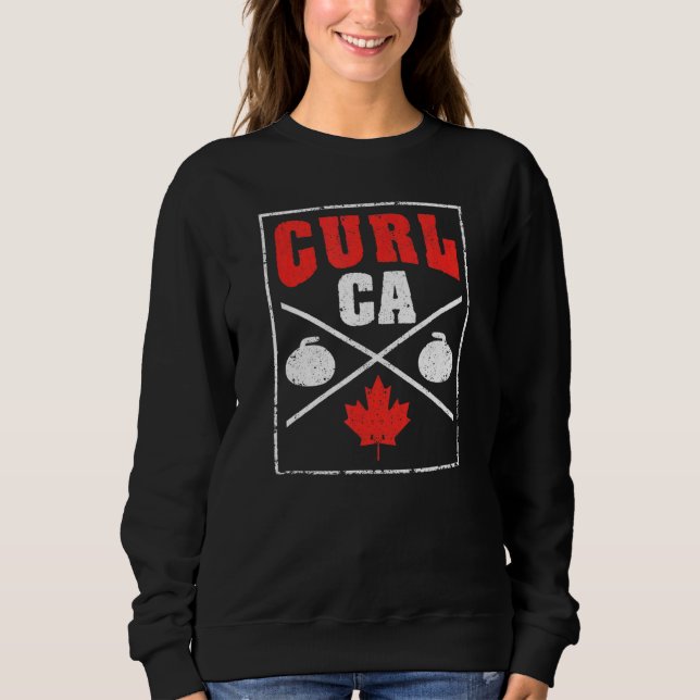 Sudadera Equipo de curling de Canadá Jugador de Curler de C (Anverso)
