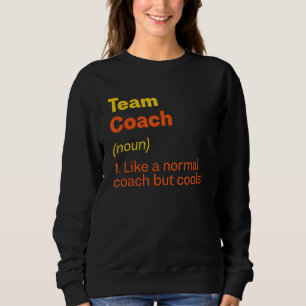 Sudadera Equipo de definición de entrenador de equipo Líder
