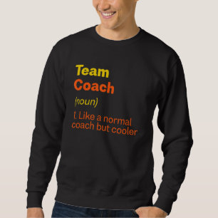Sudadera Equipo de definición de entrenador de equipo Líder