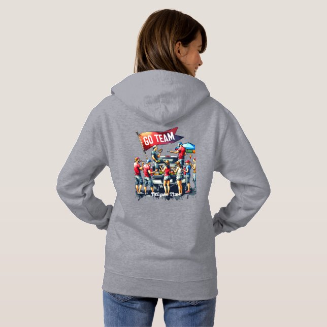 Sudadera Equipo de desplazamiento de hora del portón traser (Reverso completo)
